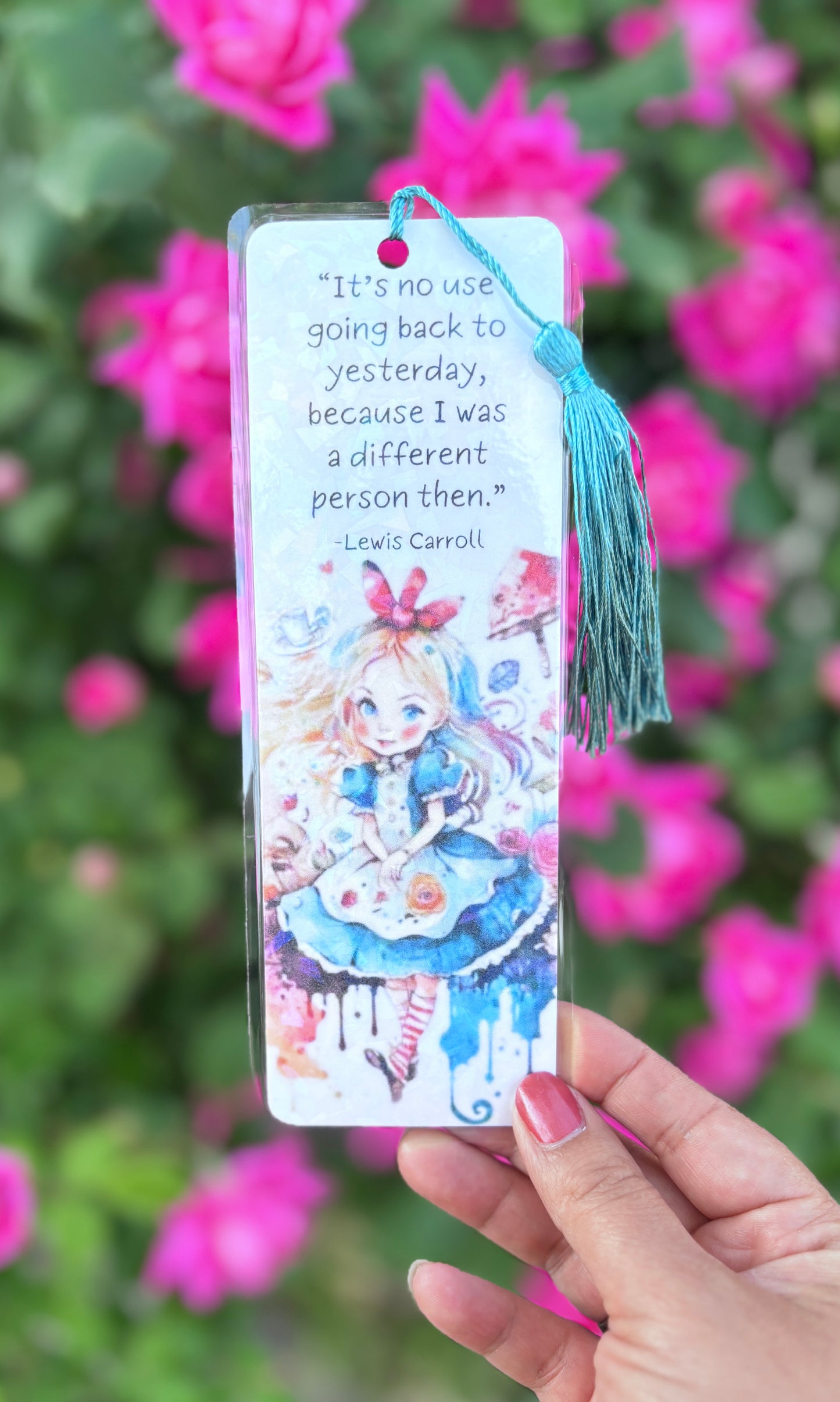 Wonderland Quote Bookmark for Book Lovers and Avid Readers