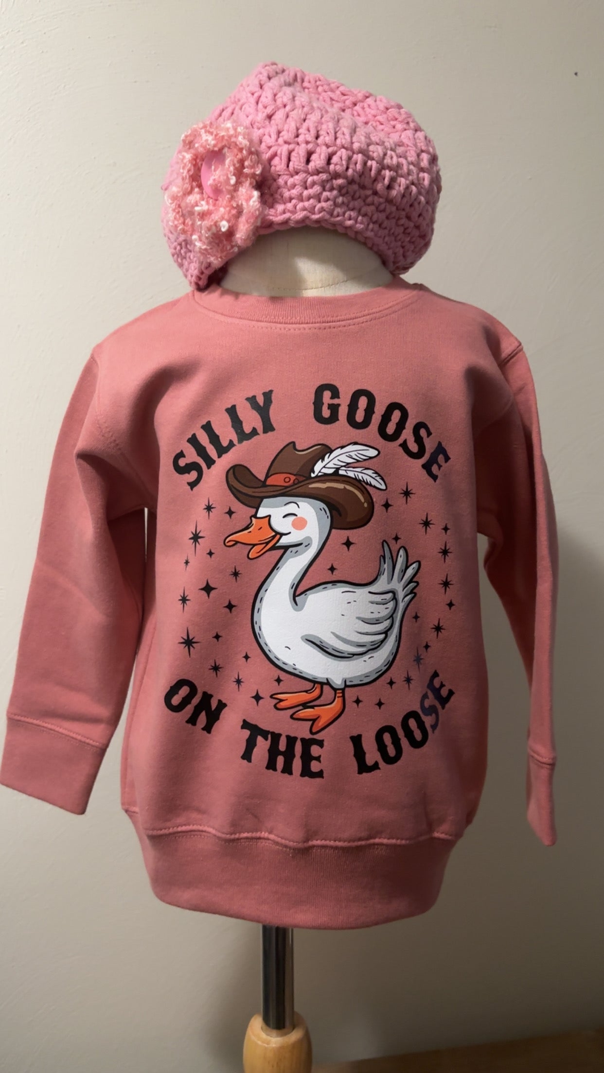 Silly Goose on the Loose Toddler Sweater for Kids