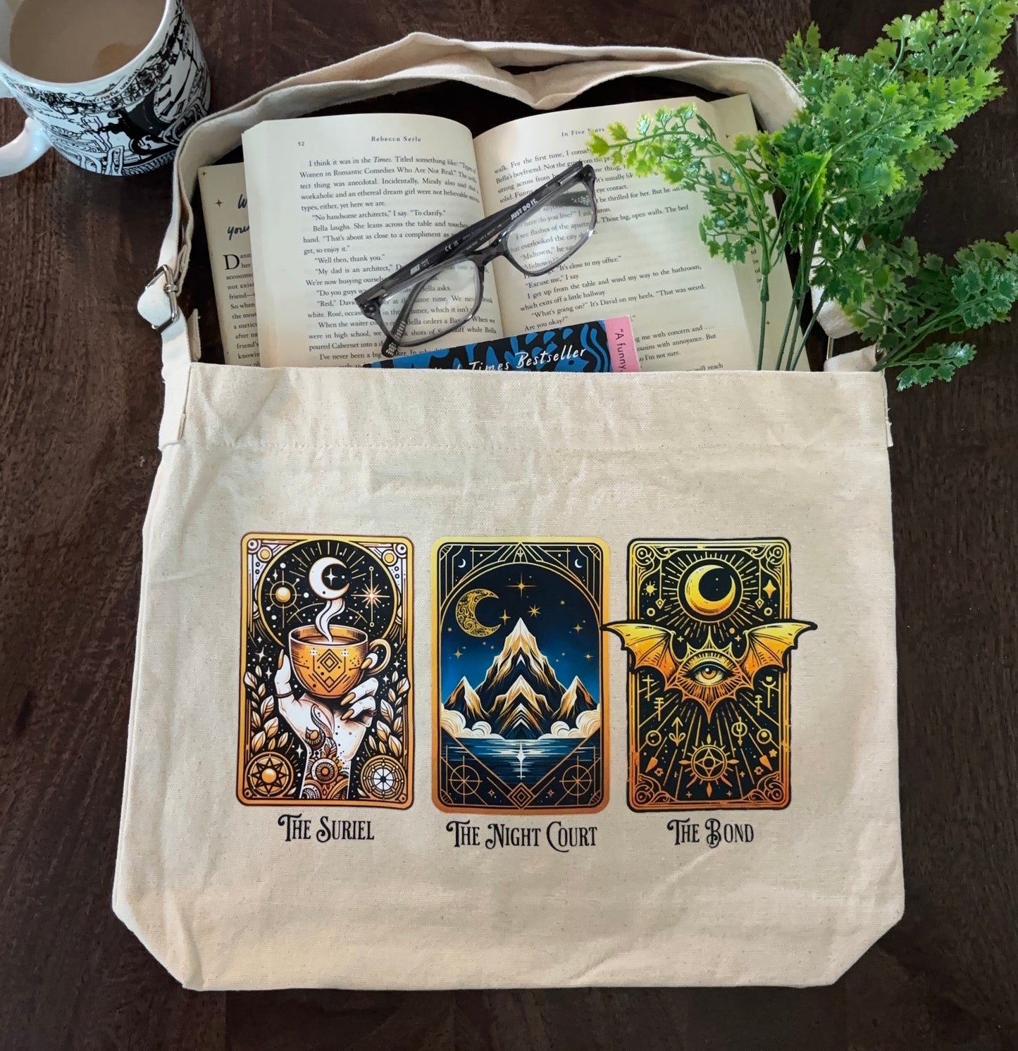 Acotar Book Tote for Avid Readers and Book Lovers