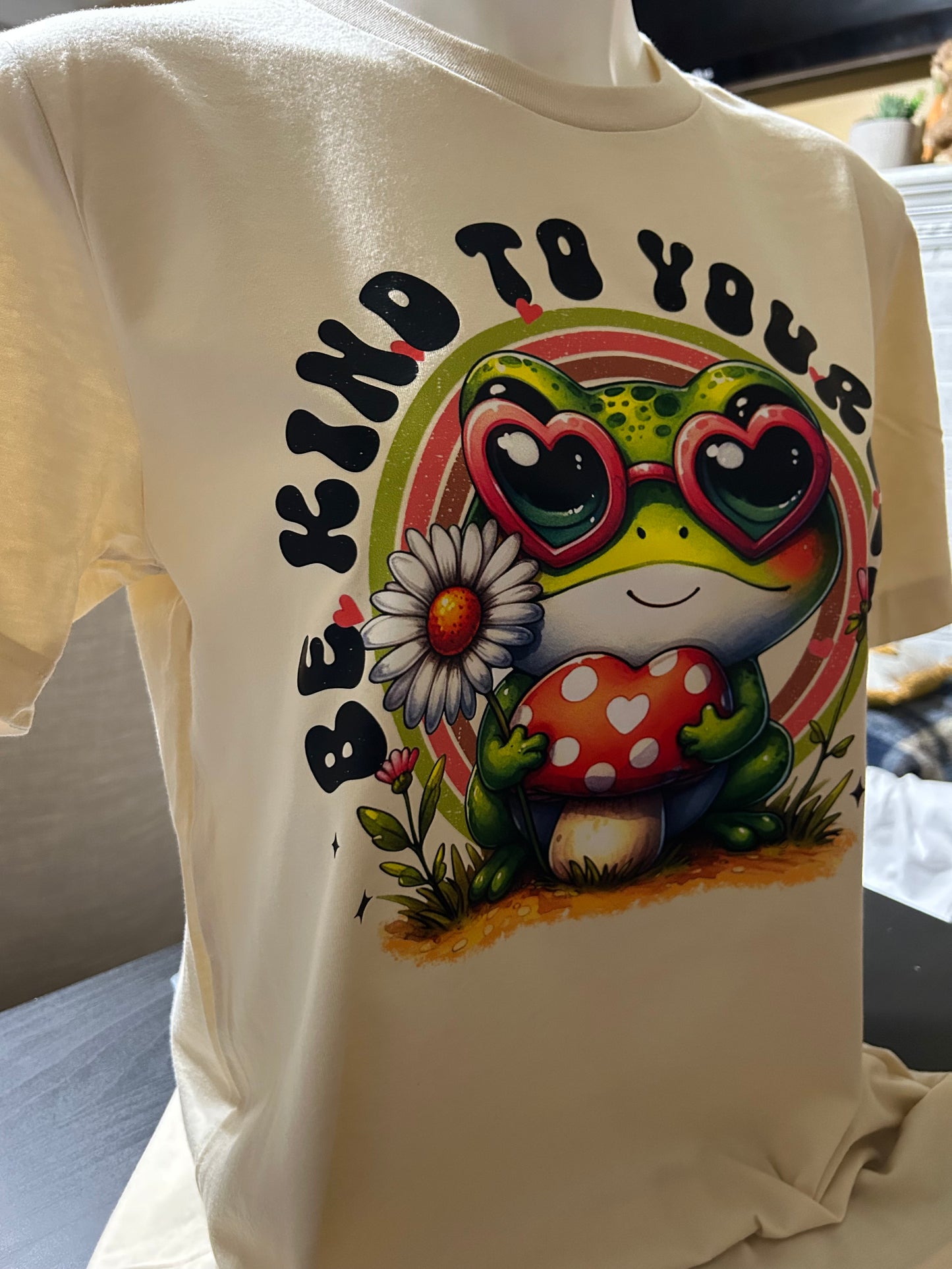 Self-Love Vibes: Playful Frog Graphic Women's T-Shirt