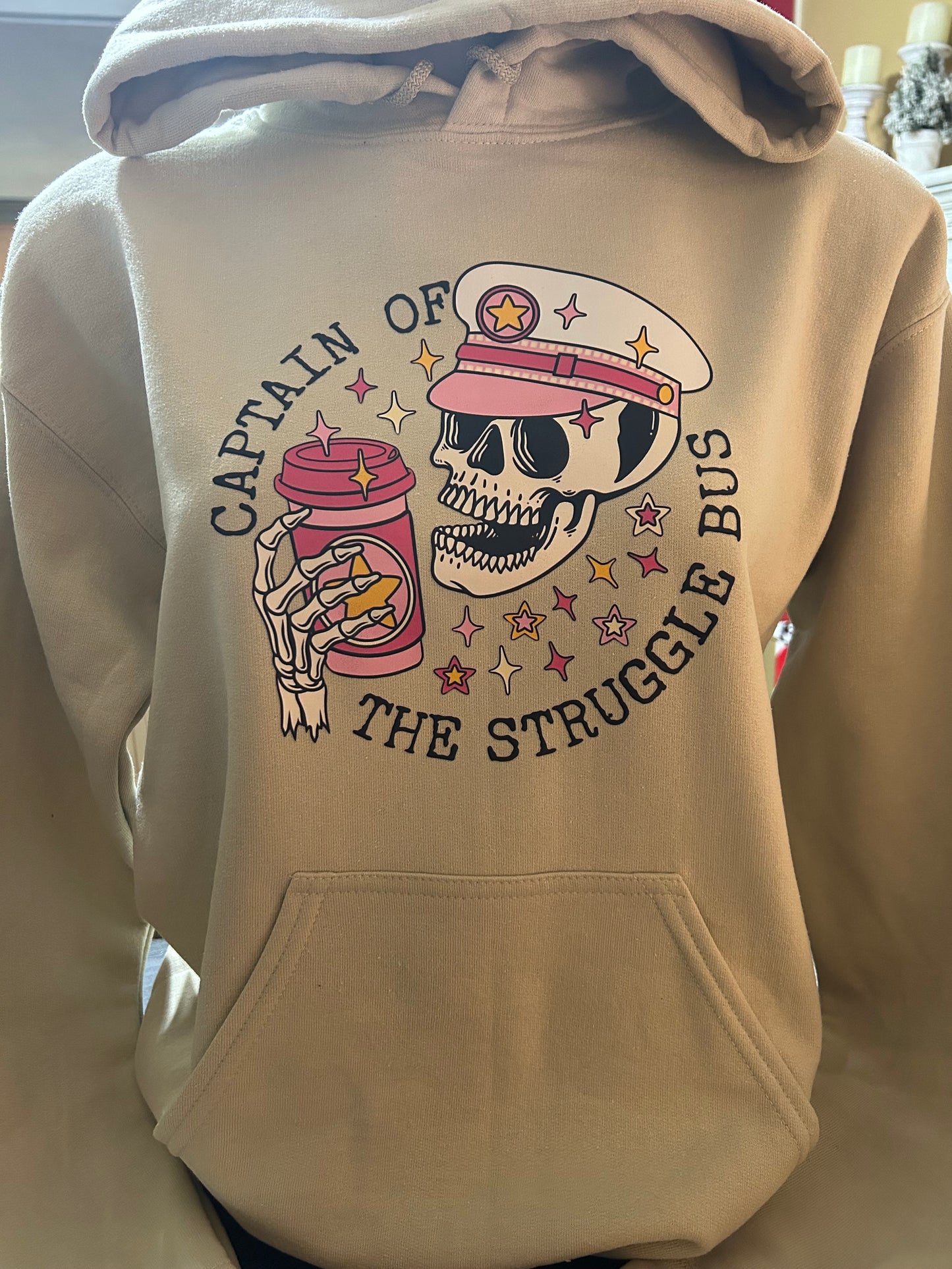 Captain of the Struggle Bus Women's Humor Sweatshirt