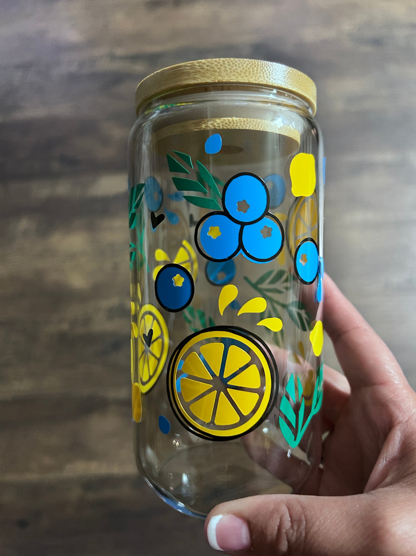 Citrus & Berry Delight Glass Mug