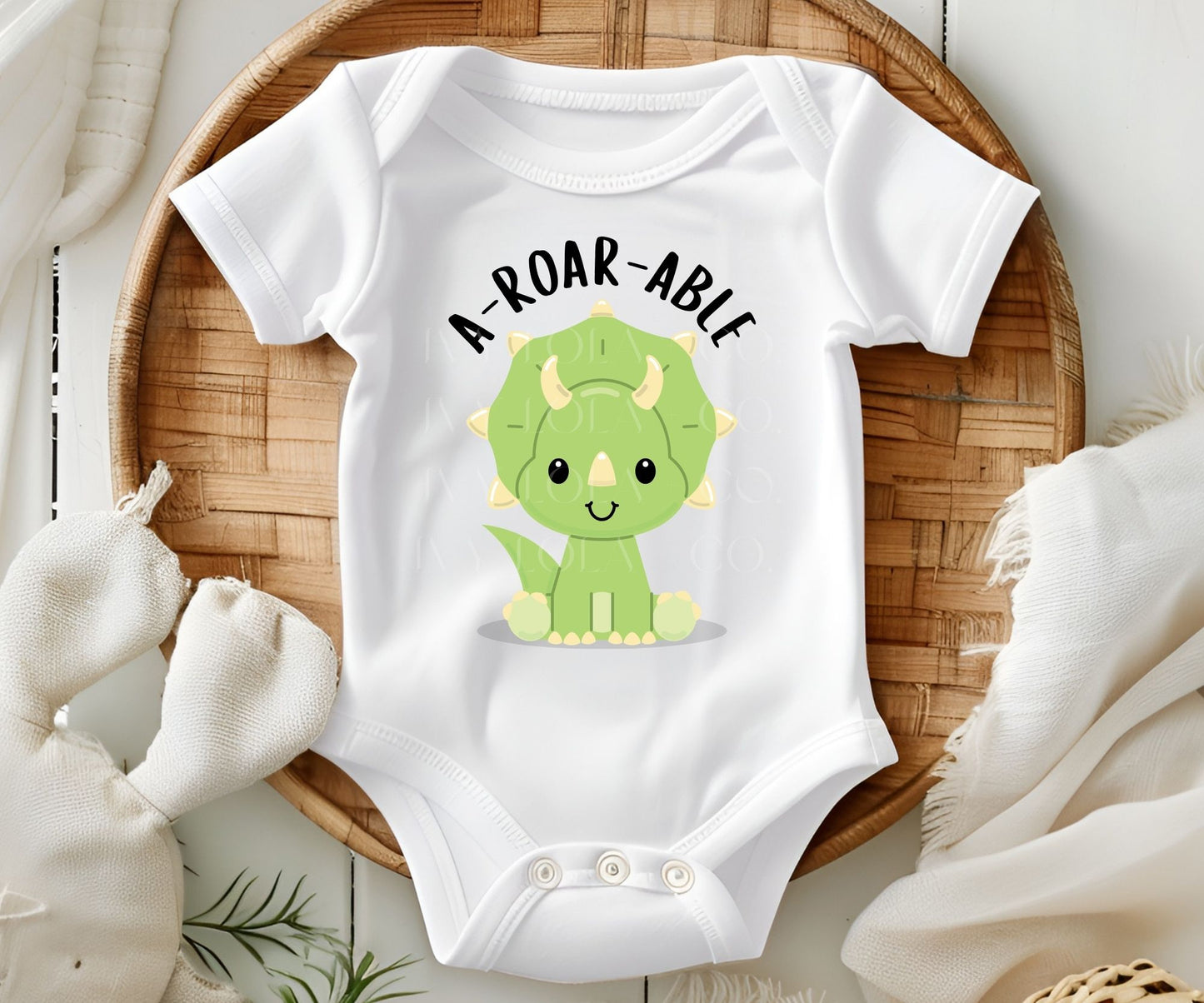 Dino Delight Baby Bodysuit
