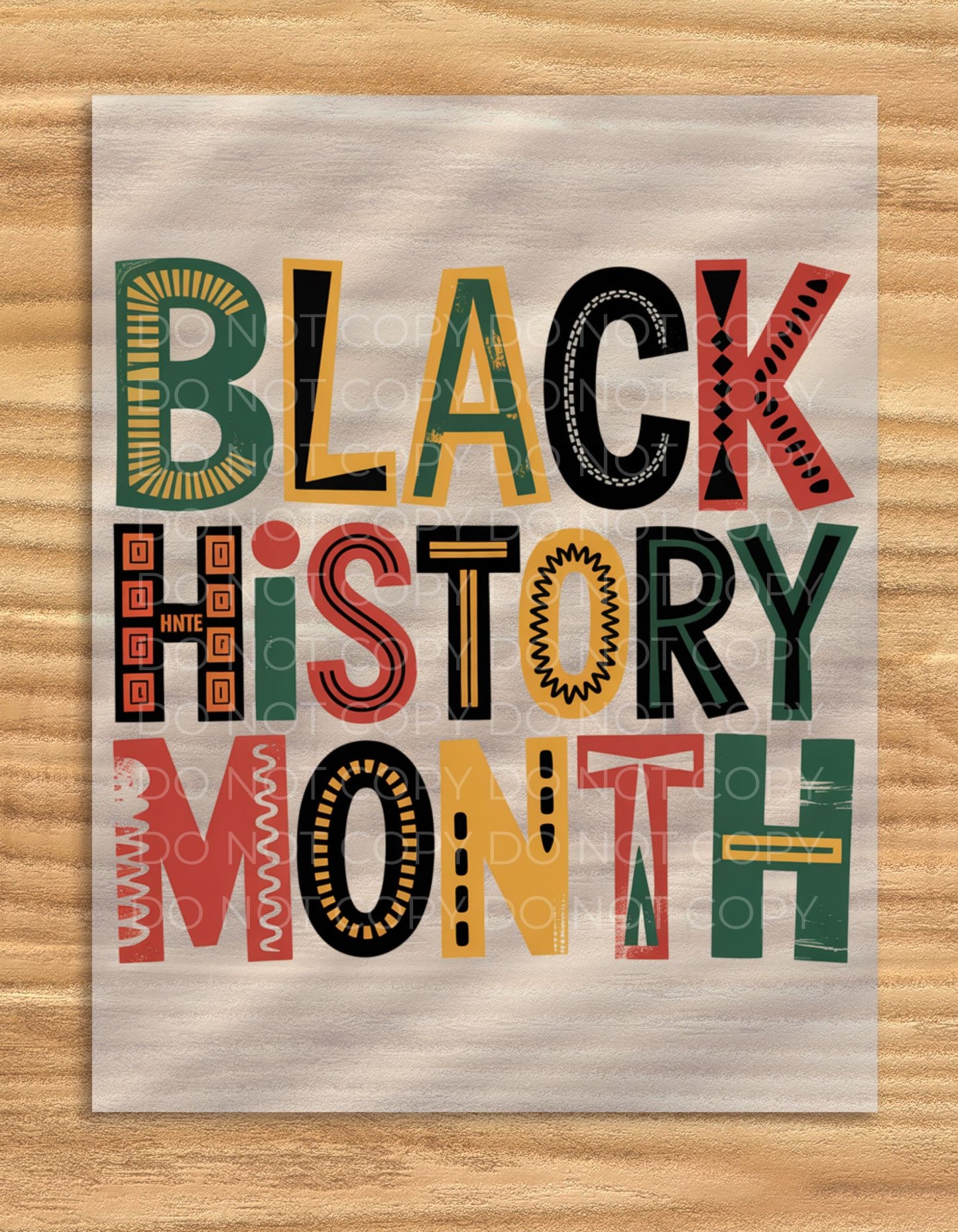 DTF Transfer Black History Month Design For T Shirts Heat Transfer Artwork For Apparel Printing