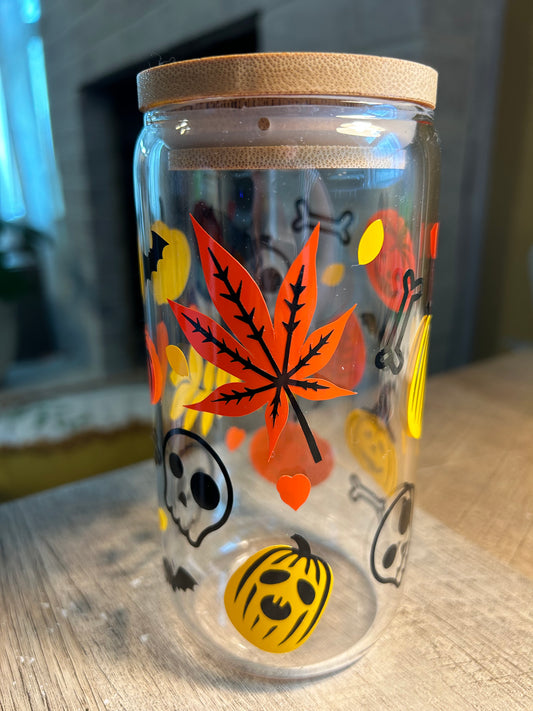 Halloween-Themed Glass Drinkware