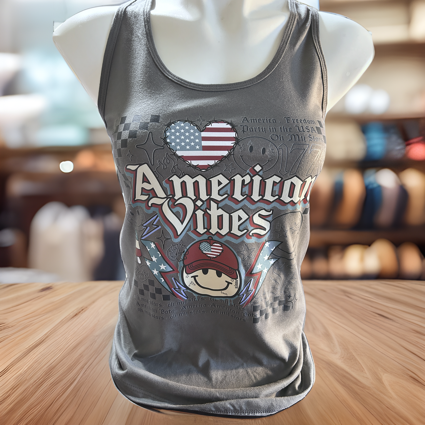 Patriotic Edge | Stylish 4th of July Women's Tee with Chic Design
