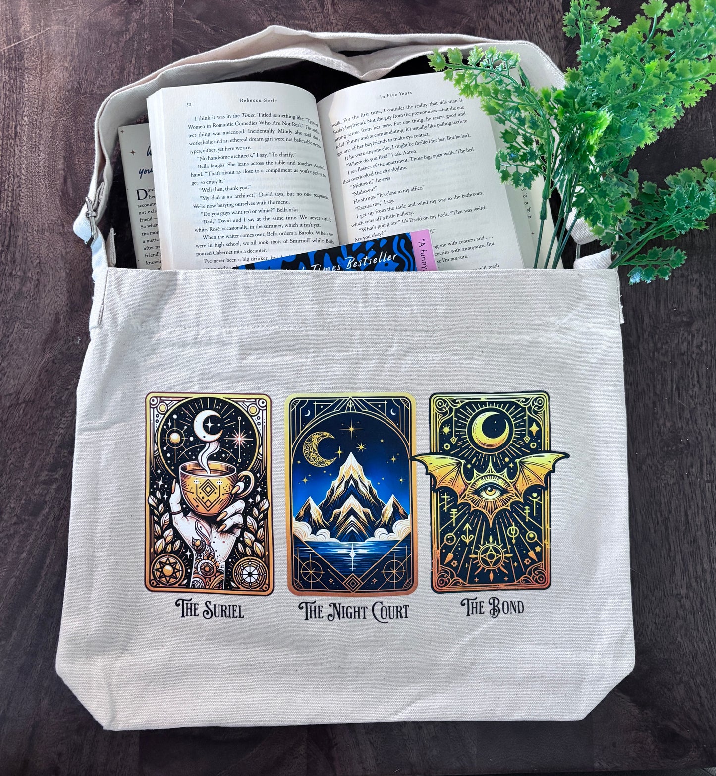 Acotar Book Tote for Avid Readers and Book Lovers