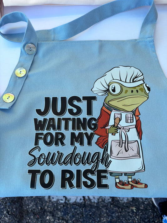 Whimsical Frog Apron for Happy Sourdough Baking