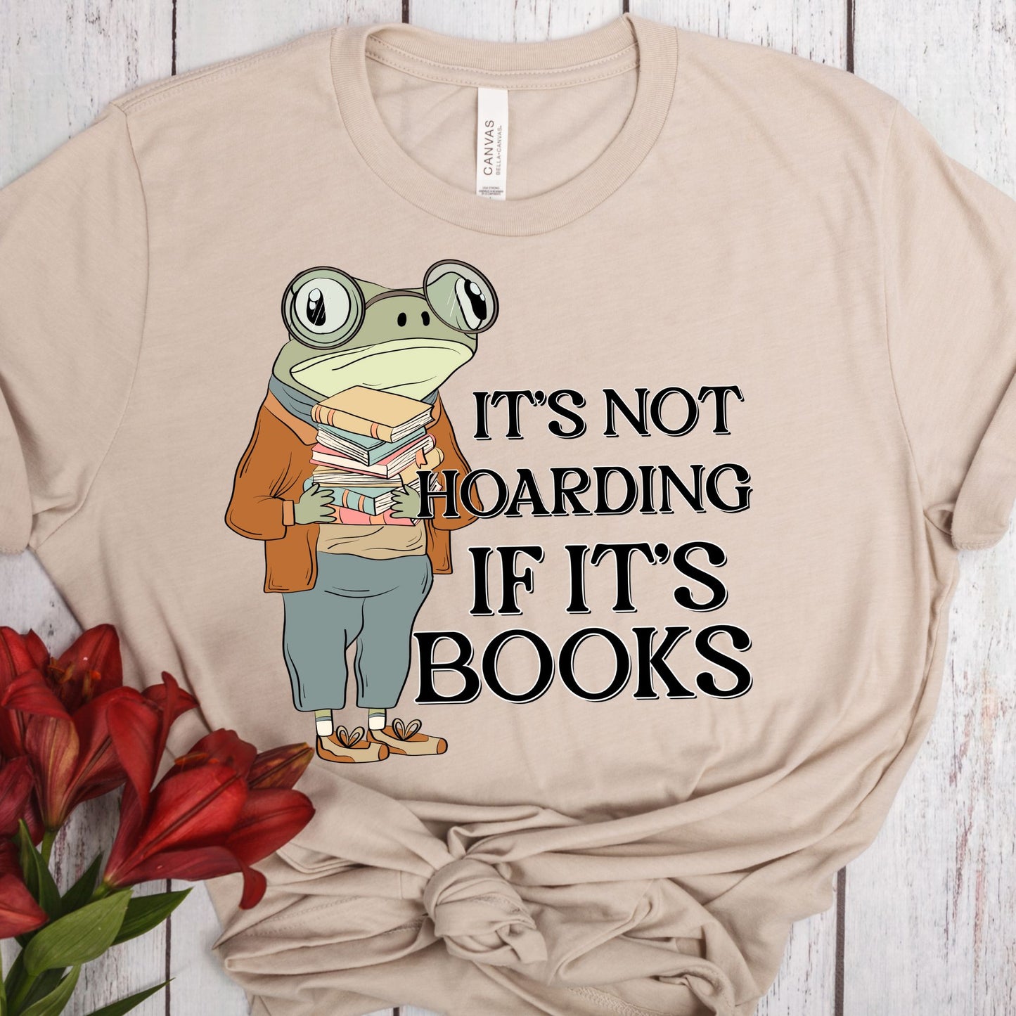 It's Not Hoarding If It's Books Women's Bookish Tee
