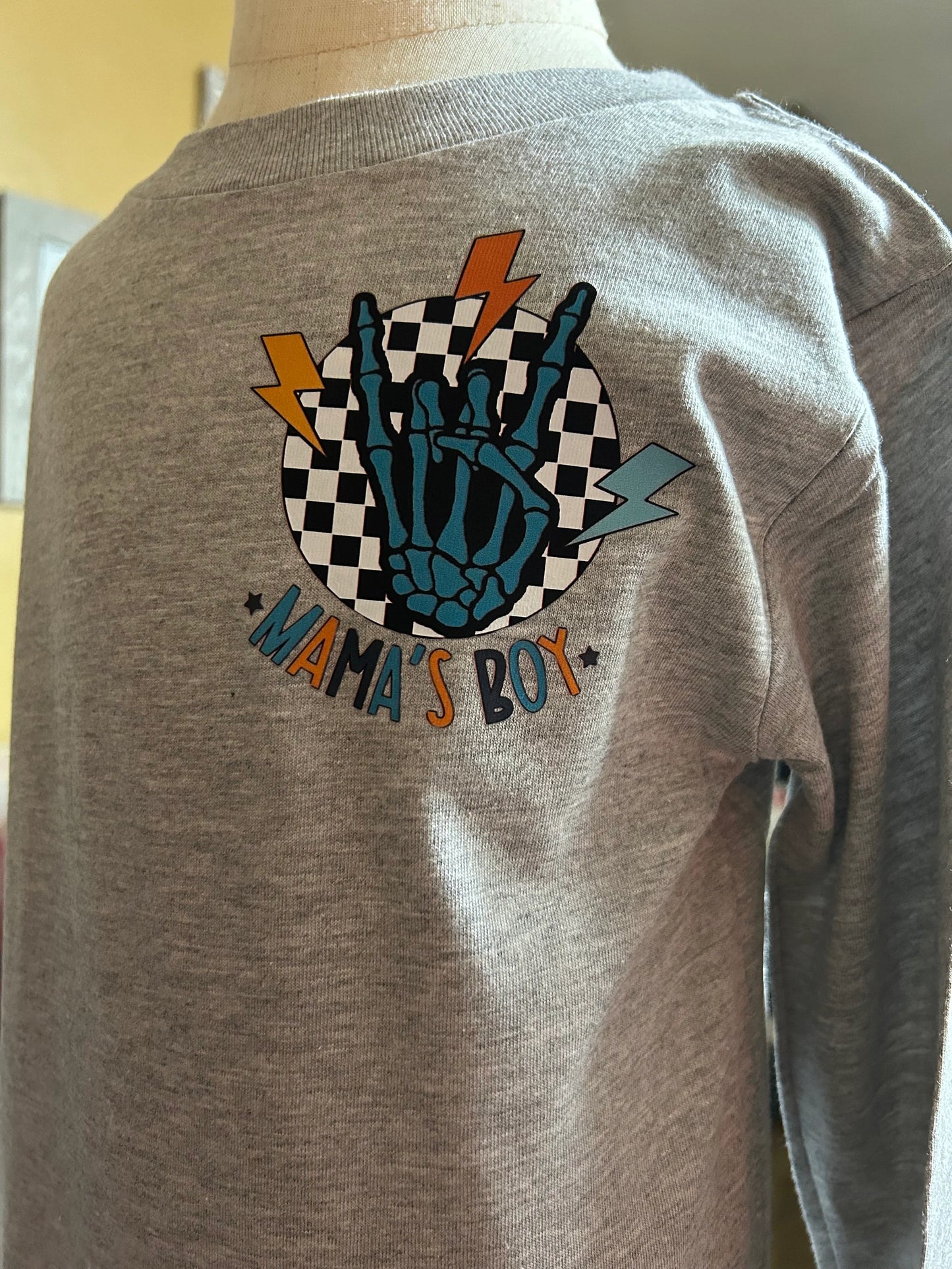 Toddlerhood T-Shirt | Front Pocket and Back Design Gray | Youth Apparel