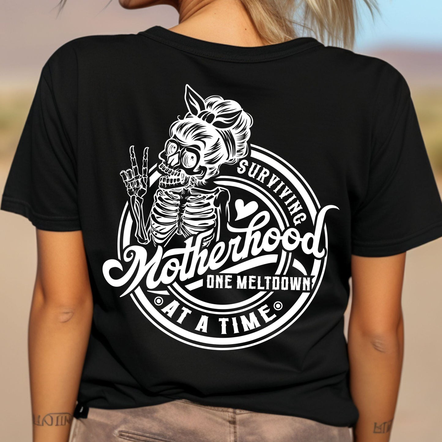 Skeleton Mom Life Graphic Tee or Cozy Sweater