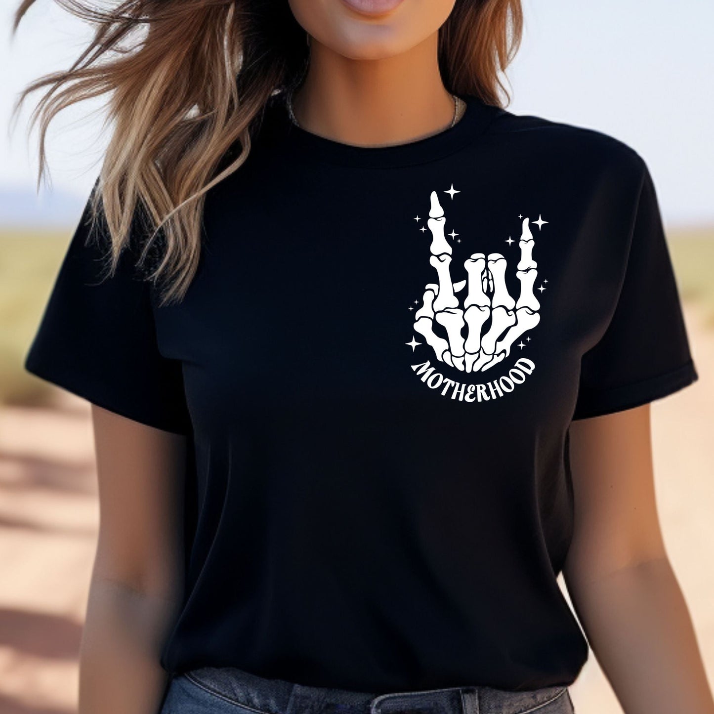 Skeleton Mom Life Graphic Tee or Cozy Sweater