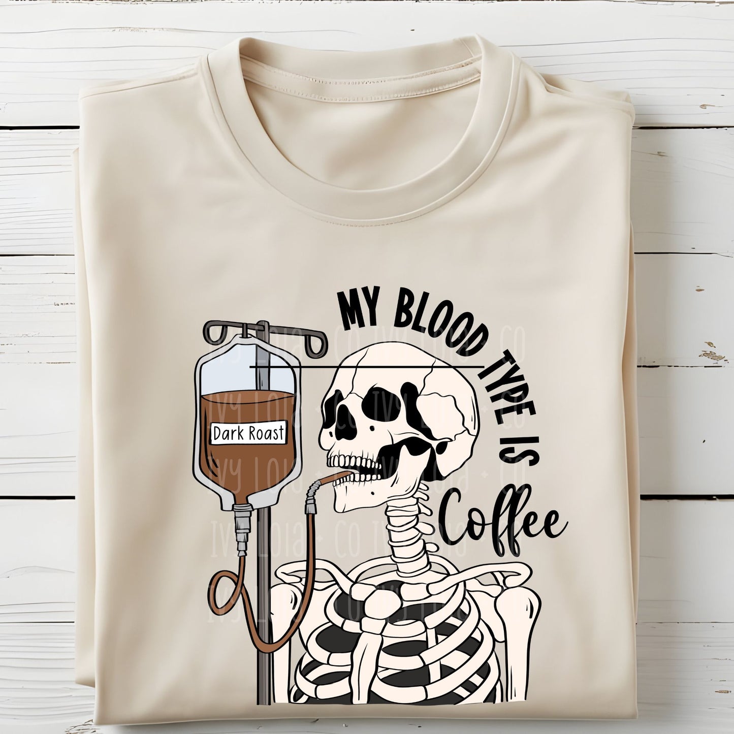 Caffeine Enthusiast Skeleton Sweater