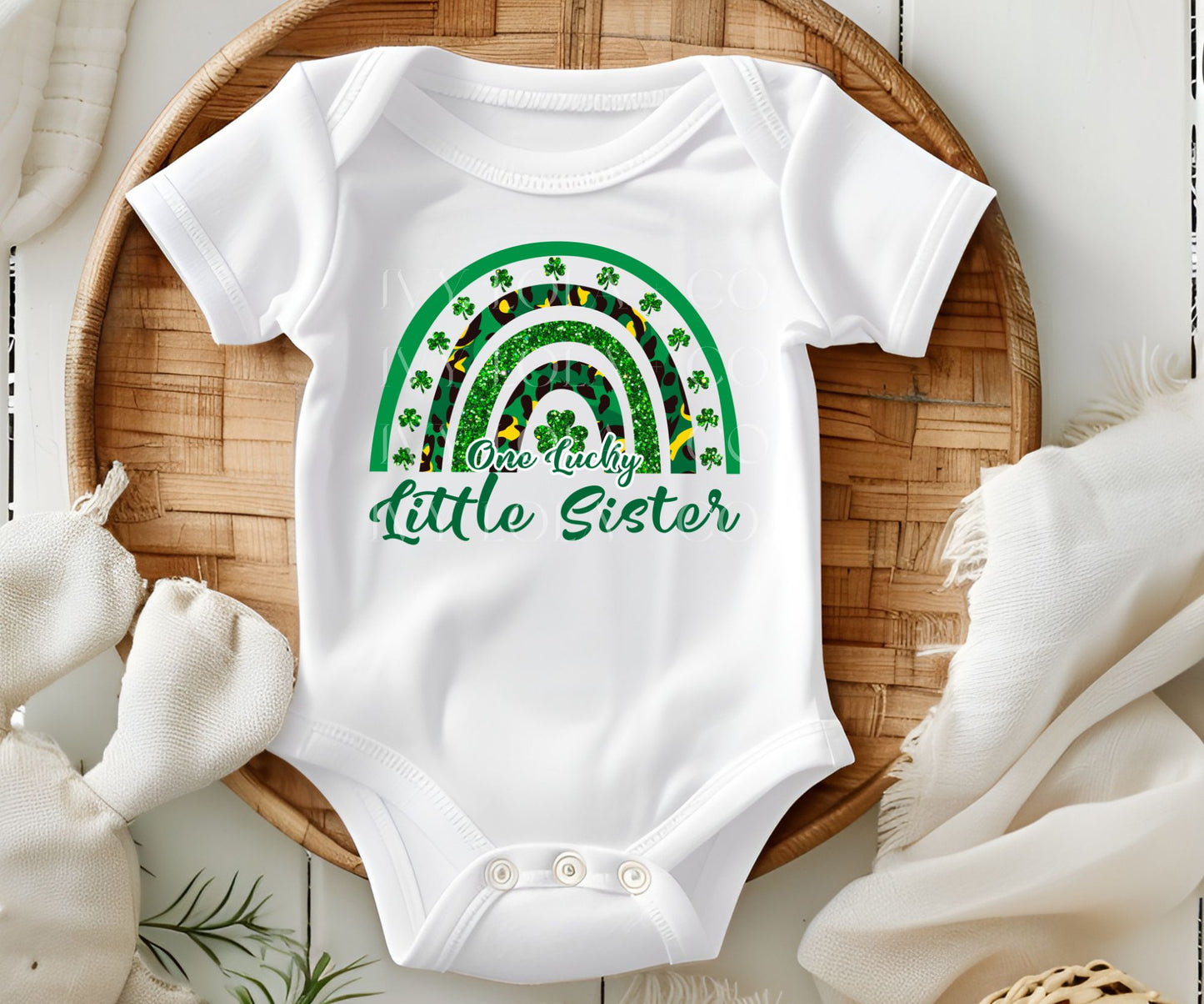Lucky Charm Little Sister | St. Patrick's Day Baby Bodysuit