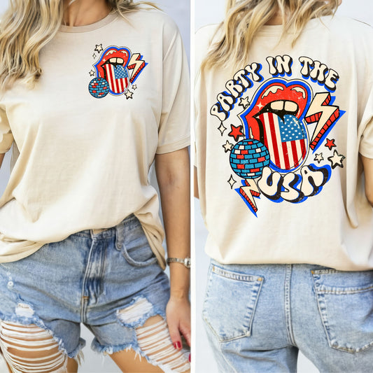 Celebrate America | Stylish Patriotic Women's Tee for 4th of July