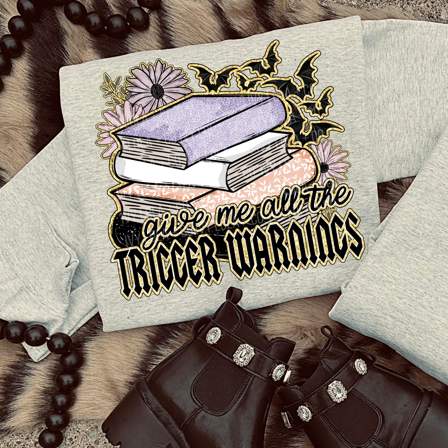 Trigger Warning Book Gift for Women Bookish Style Edition