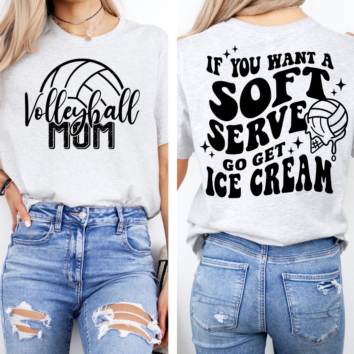 Volleyball Superfan Mom T-Shirt