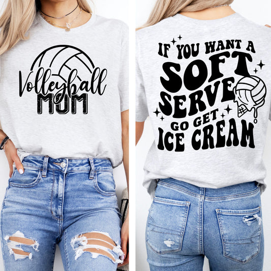 Volleyball Superfan Mom T-Shirt