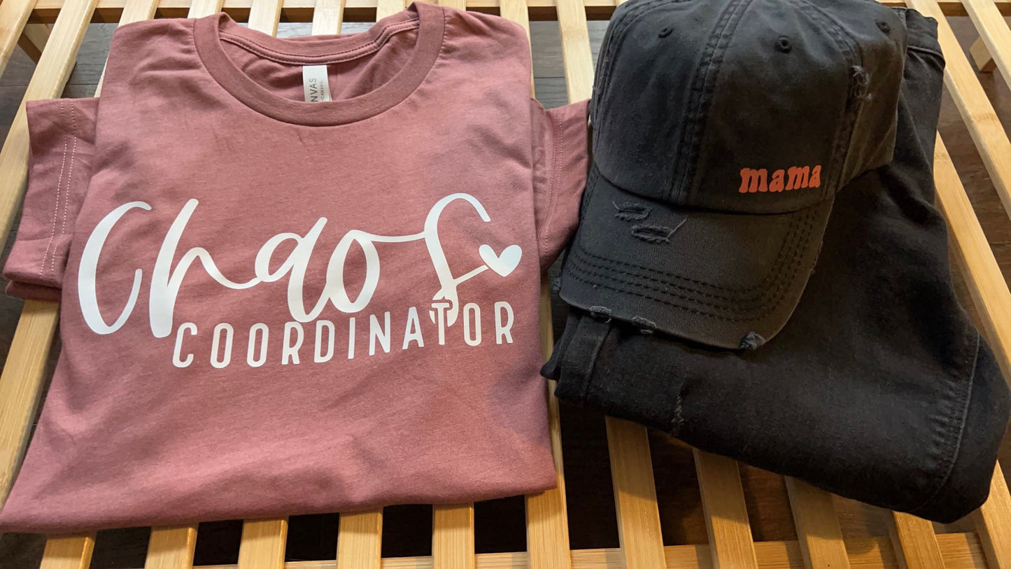 Mom's Chaos Coordinator Tee | Stylish Comfort for Busy Days
