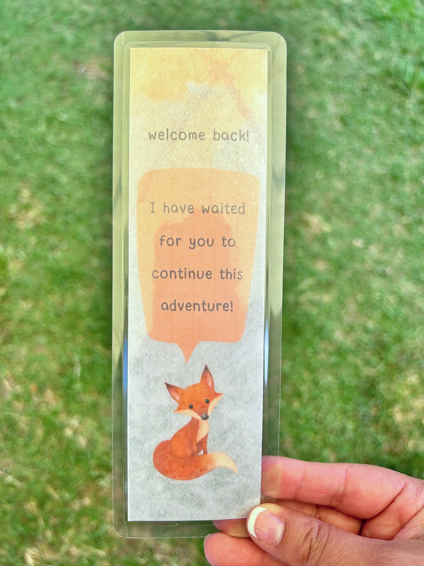 Continue The Adventure Fox Bookmark for Avid Readers