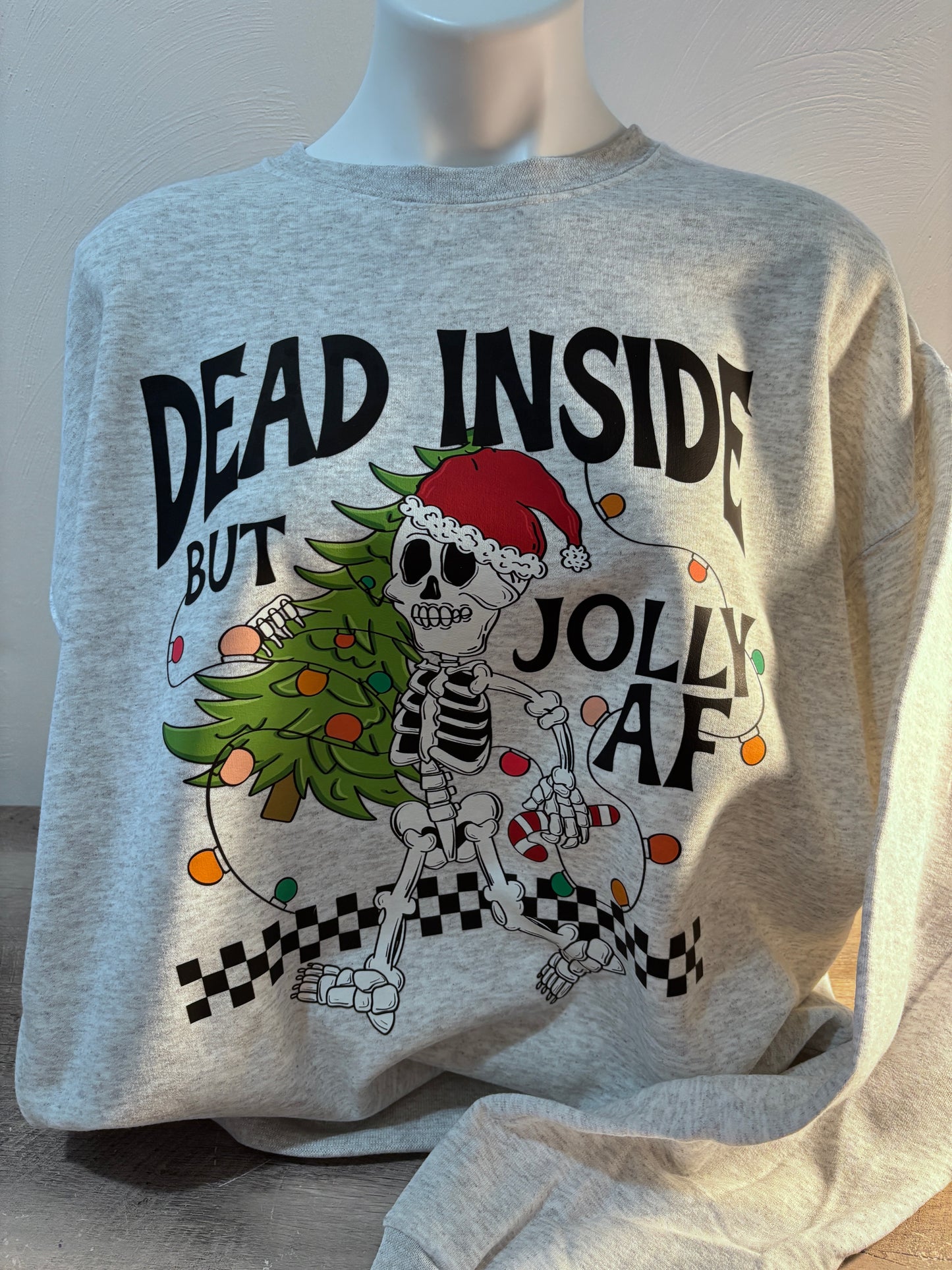 Jolly AF Skeleton Sweater for the Holiday Season