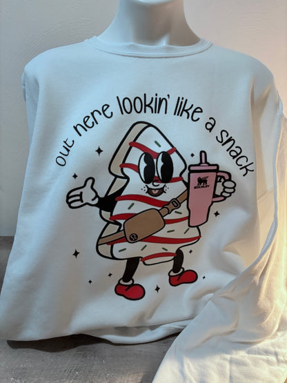 Out Here Lookin' Like A Snack Christmas Sweater