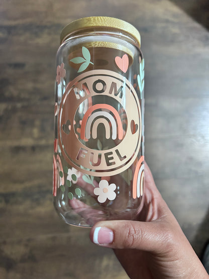 Mom's Essential Iced Coffee Glass Cup