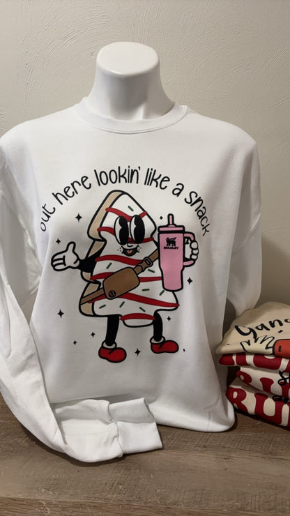 Out Here Lookin' Like A Snack Christmas Sweater