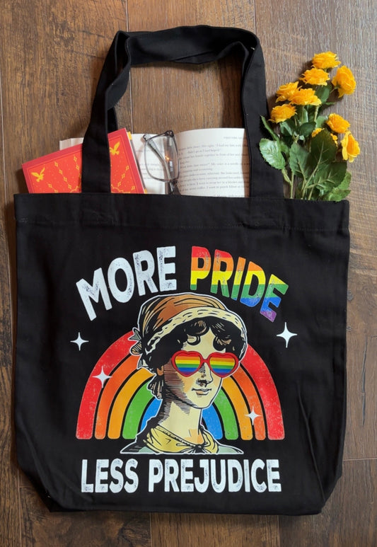 More Pride, Less Prejudice Book Tote for Book Lovers