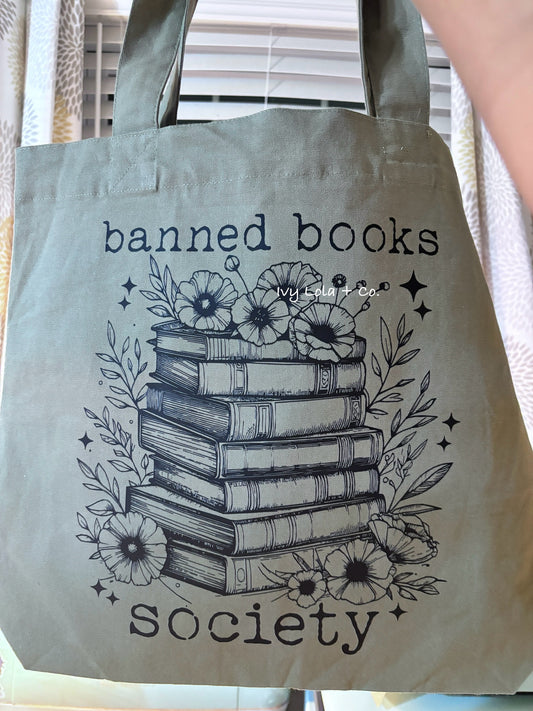 Banned Books Society Book Tote for Avid Readers and Activists