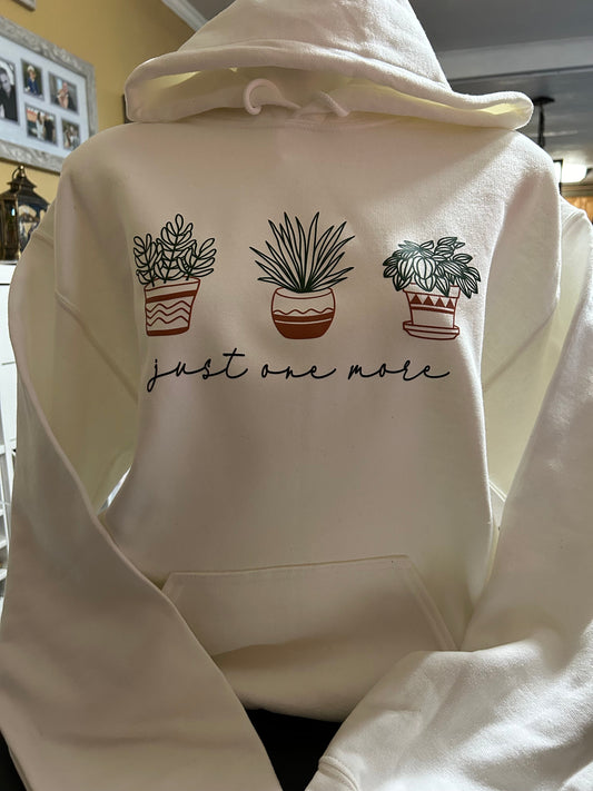 Just One More Women’s Plant Crewneck Sweater or Hoodie