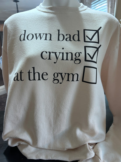 Down Bad Crewneck Sweater for Comfortable Casual Style
