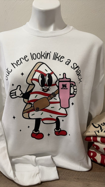 Out Here Lookin' Like A Snack Christmas Sweater