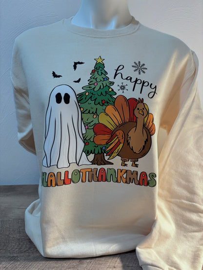 Happy Hallowthankmas Seasonal Sweater