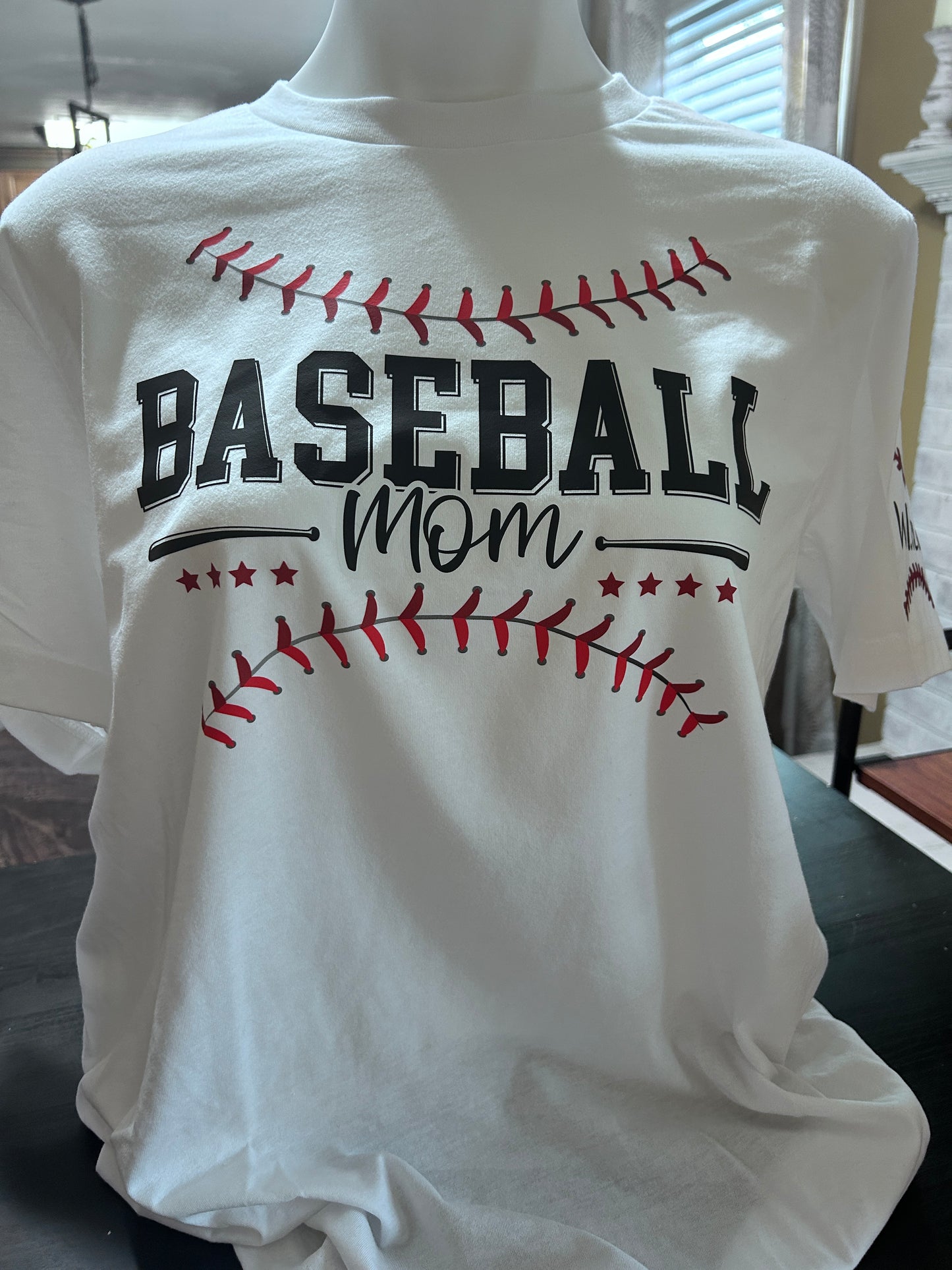 Personalized Baseball Mom Tee