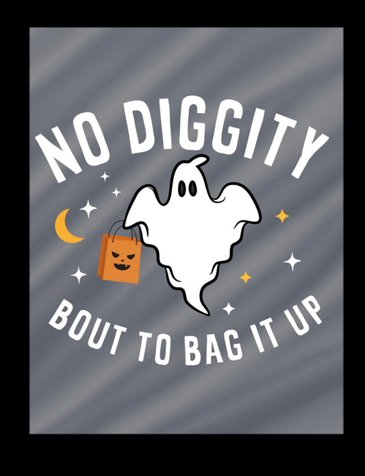 DTF Transfer | No Diggity Halloween Design