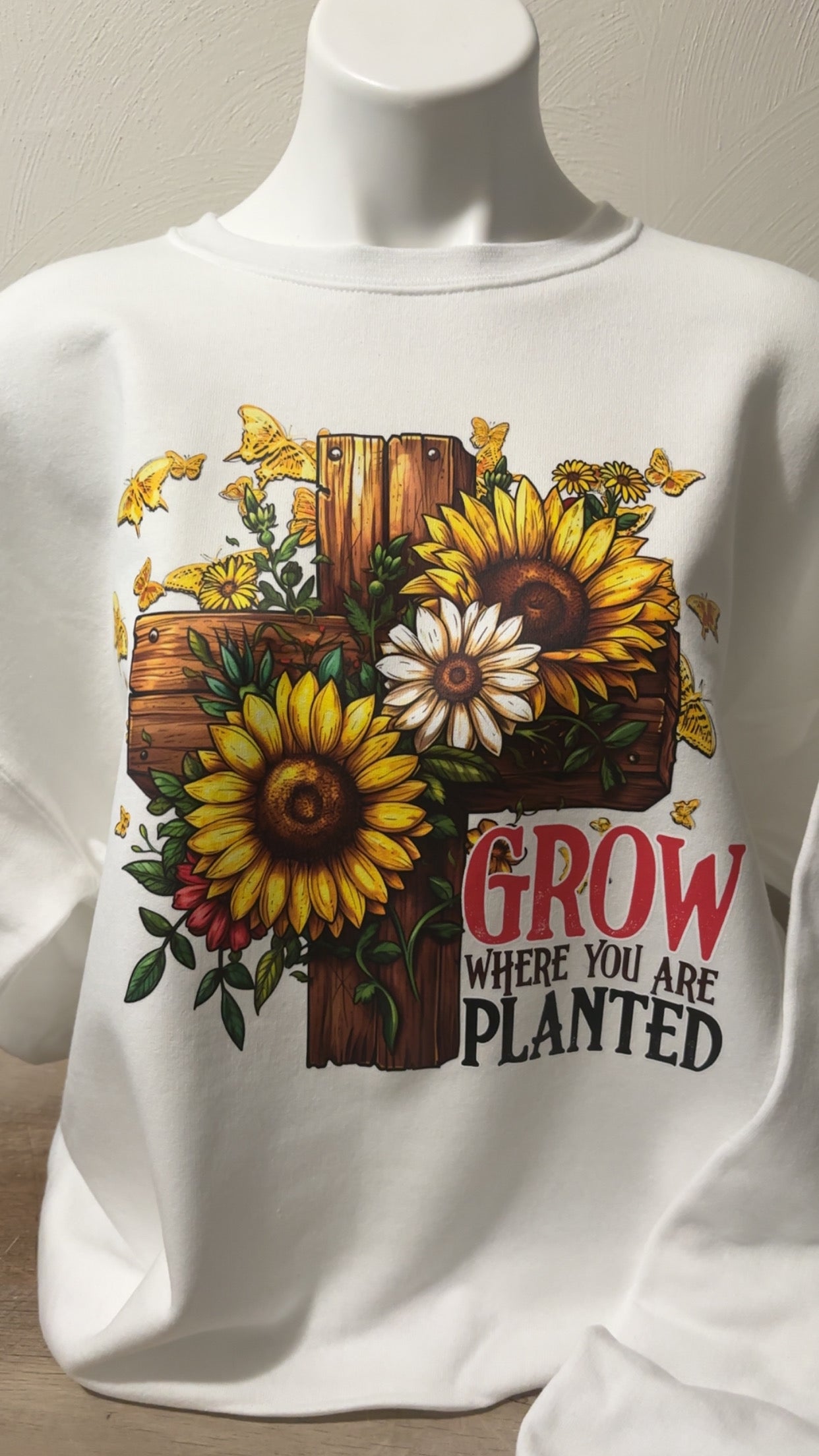 Grow Where You Are Planted Crewneck Sweater