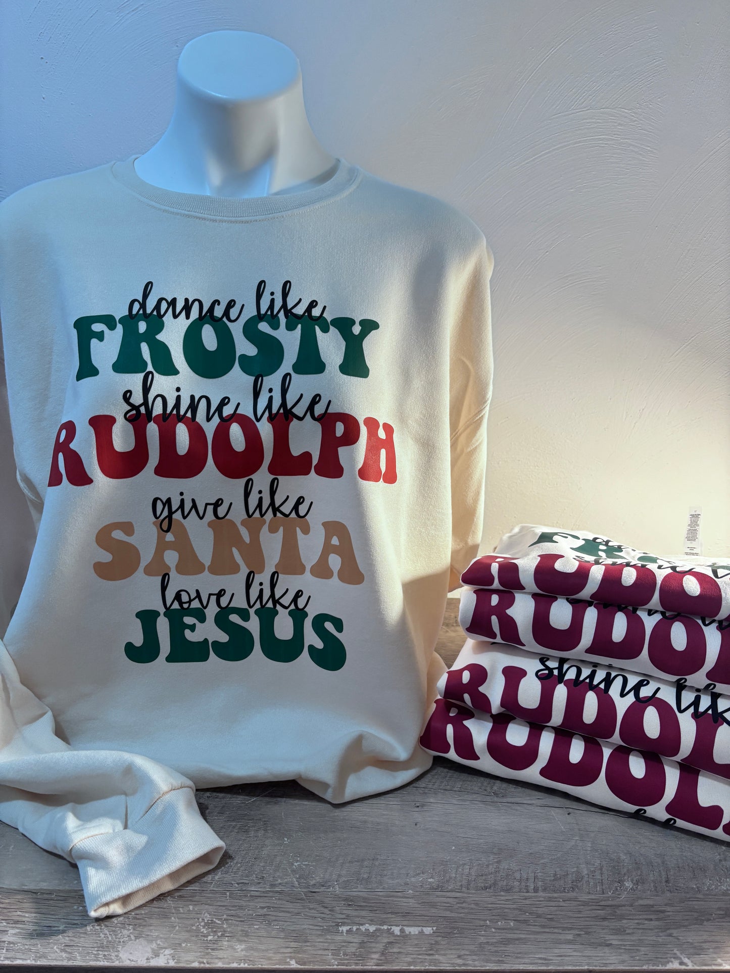 Celebrate the Season: Dance, Shine, Give, and Love Christmas Sweater