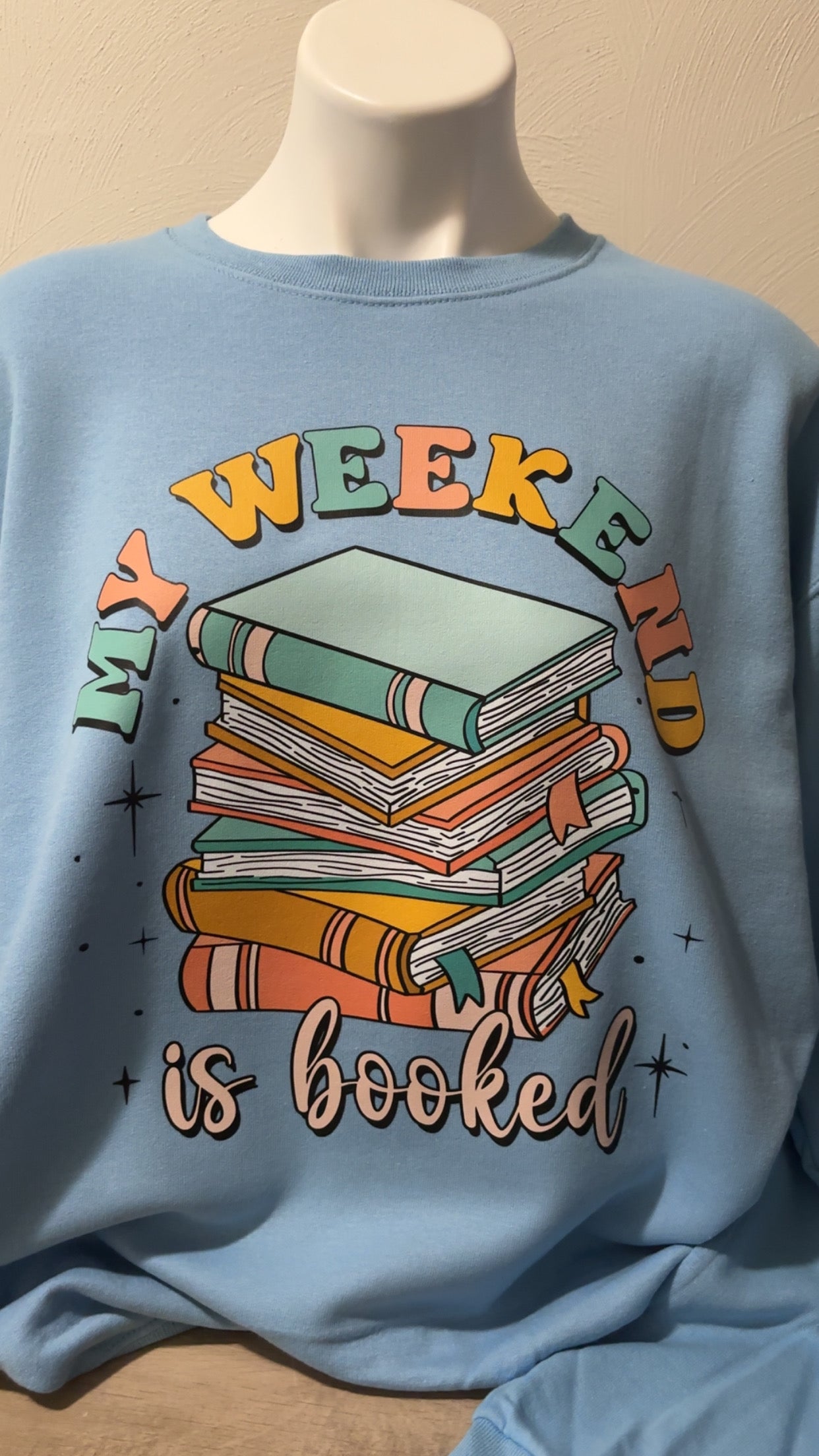 Booked for the Weekend Crewneck Sweater