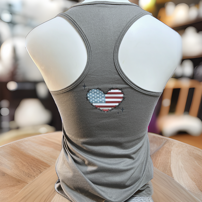 Patriotic Edge | Stylish 4th of July Women's Tee with Chic Design