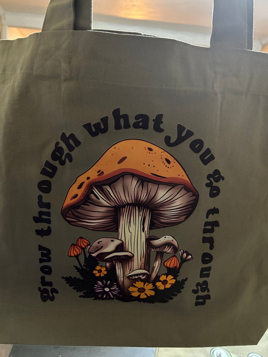 Grow Through What You Go Through Tote Bag for Daily Use