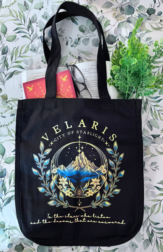 Velaris Book Tote for Book Lovers with Spacious Design