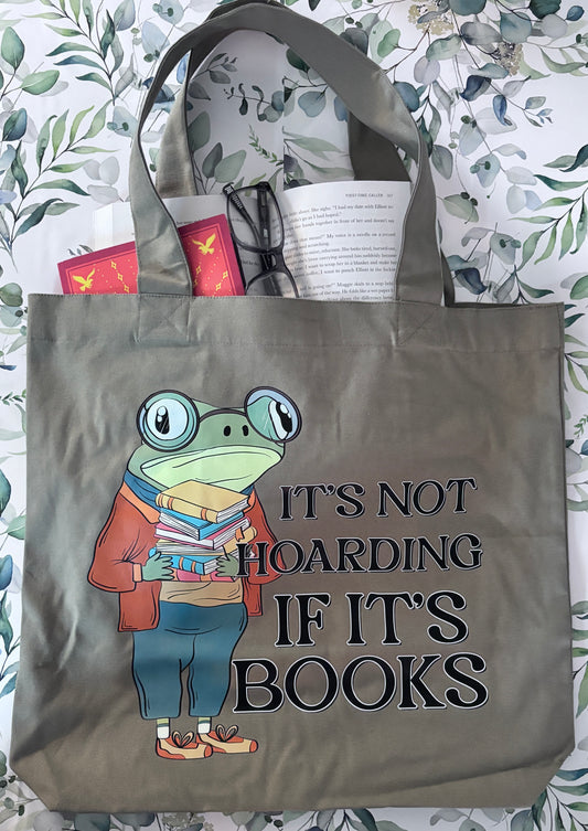 Its Not Hoarding If Its Books Tote Bag for Book Lovers