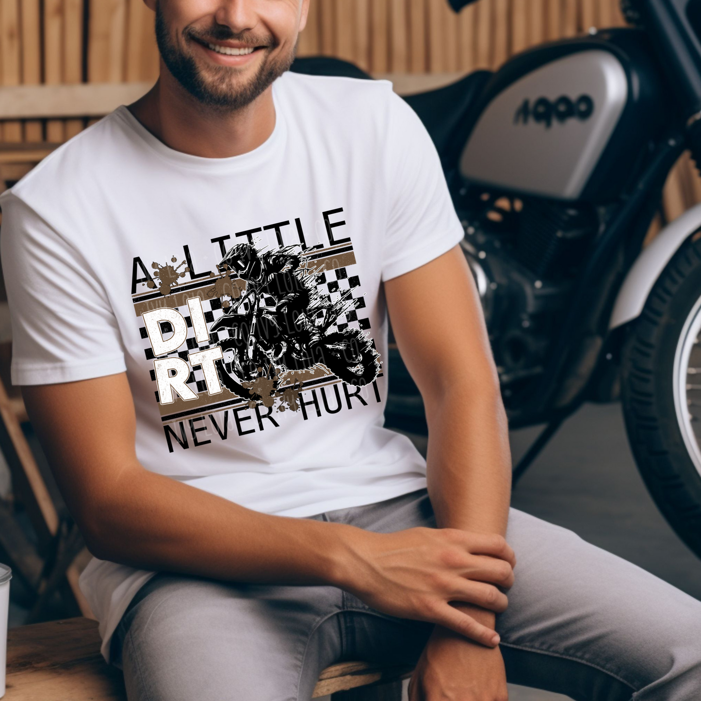 A Little Dirt Never Hurt Men's Graphic Tee