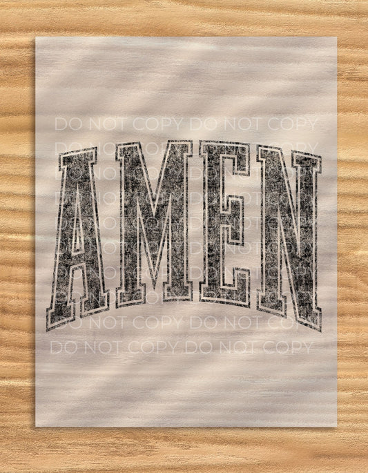 DTF Transfer Vintage Amen