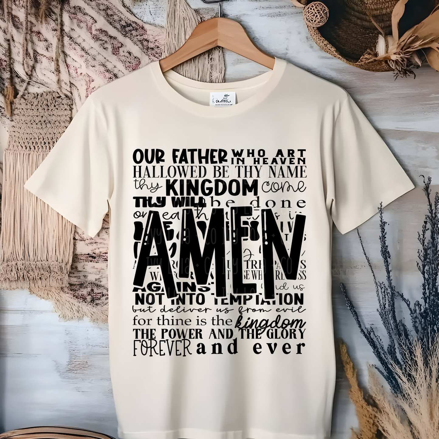 The Lord's Prayer: Amen Women's Relaxed Fit Tee & Sweater