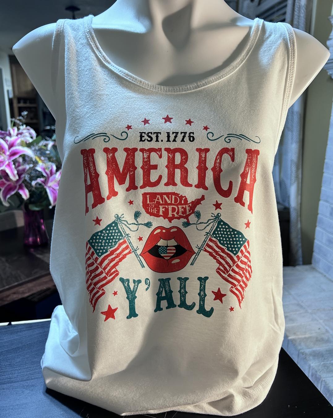 Stars and Stripes Celebration | Women's 4th of July Graphic Tee