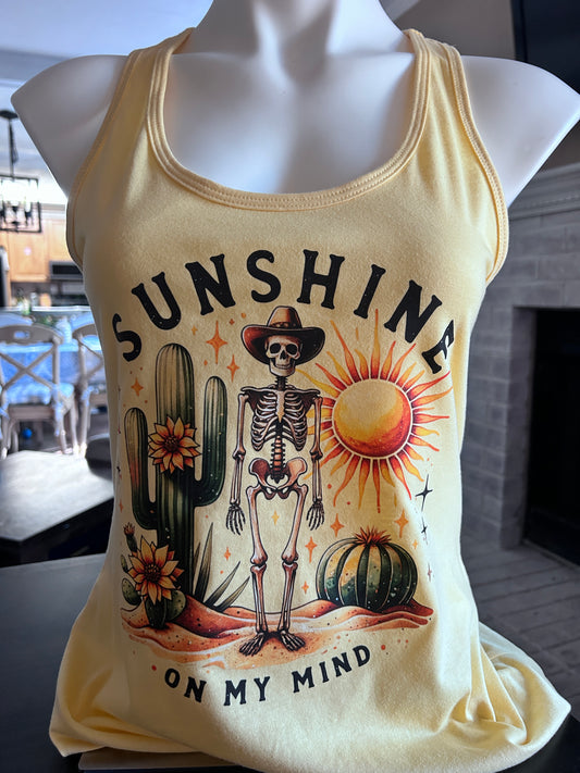 Sunshine on my Mind Racerback Tank Top