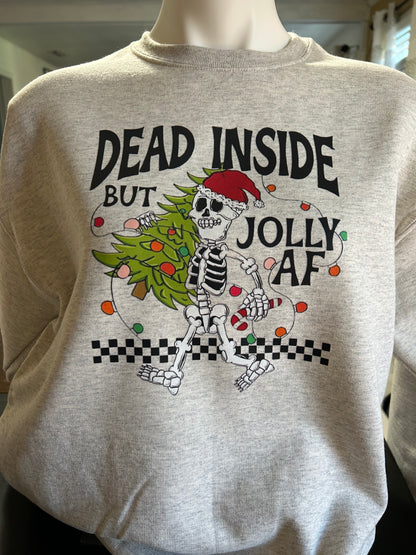 Jolly AF Skeleton Sweater for the Holiday Season