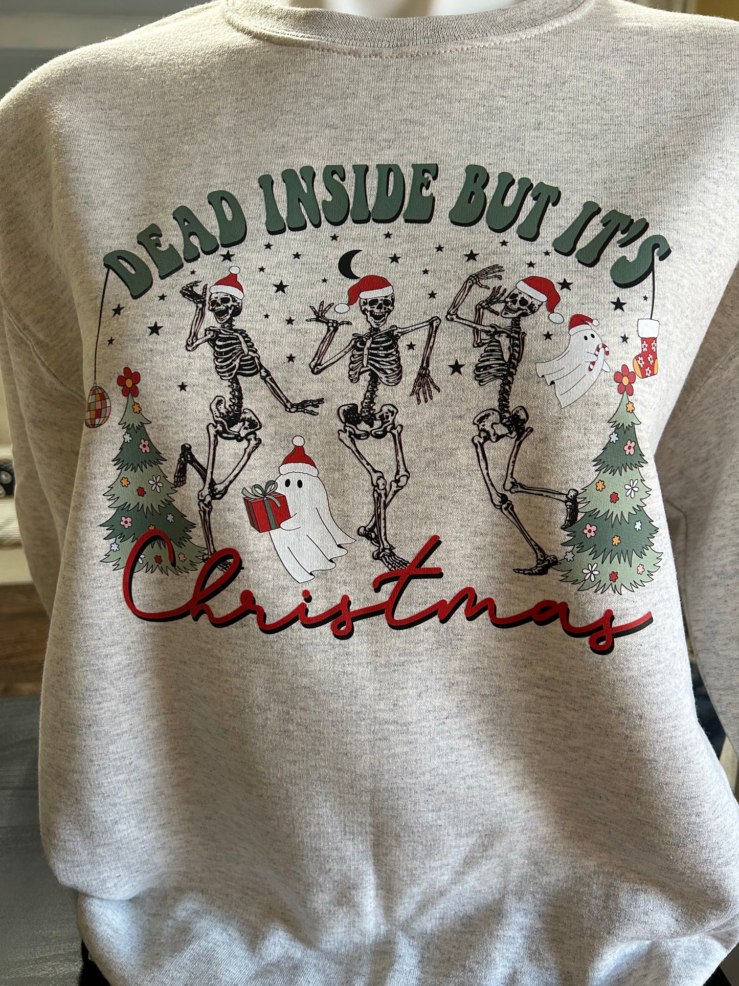 Dead Inside But It’s Christmas Skeleton Sweater
